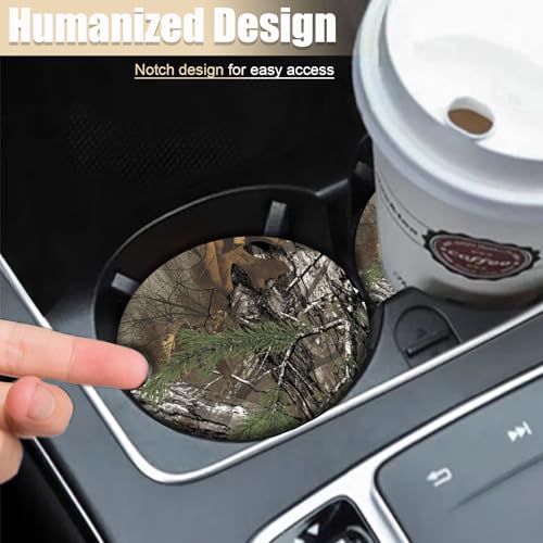 2 Pack Posavasos de Cerámica para Portavasos de Carro miniatura 6