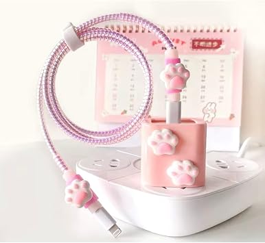 Paws Charging Case, Charging Cable Knitting Apparatus, Collector, Cable Protector compatible with CONSTRAIN iPhone 18W/20W