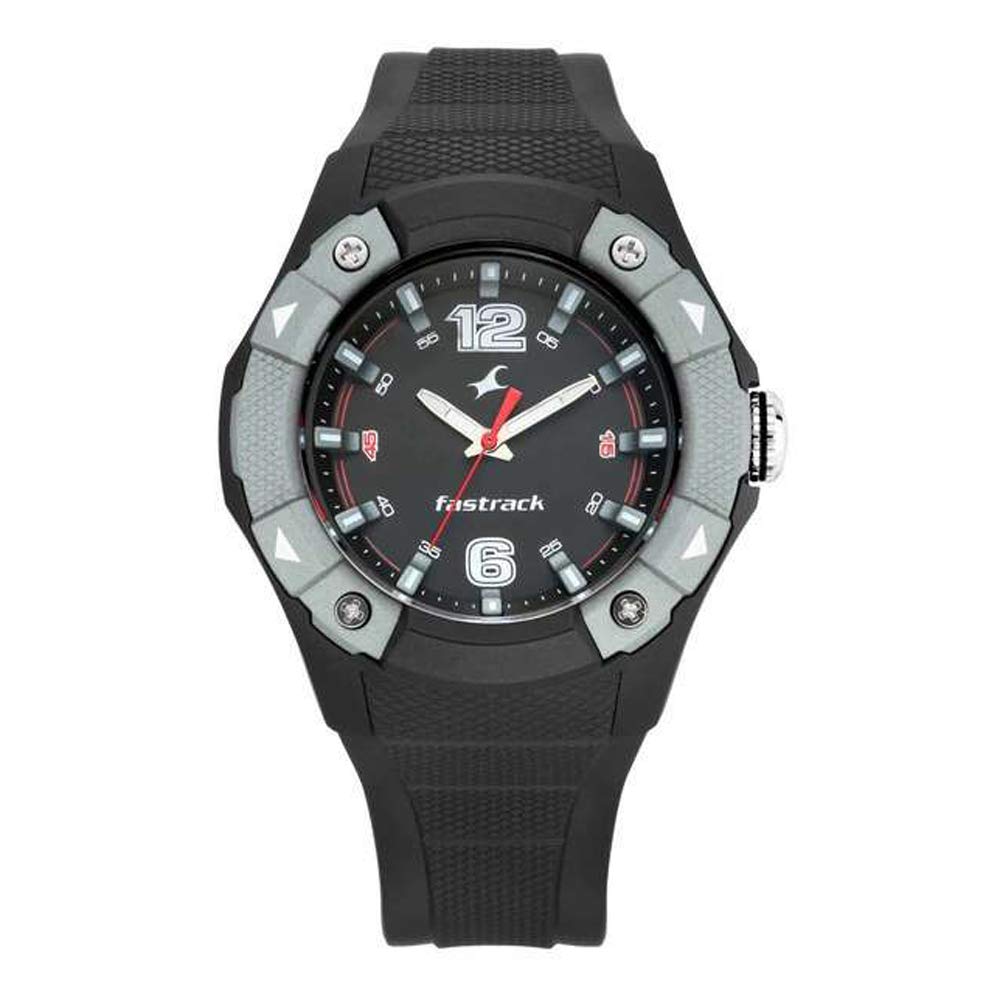 Fastrack Silicone Trendies Analog Black Dial Mens Watch-38057Pp02/Np38057Pp02, Band Color:Black (B08K99QQ2L) Amazon Price History, Amazon Price Tracker