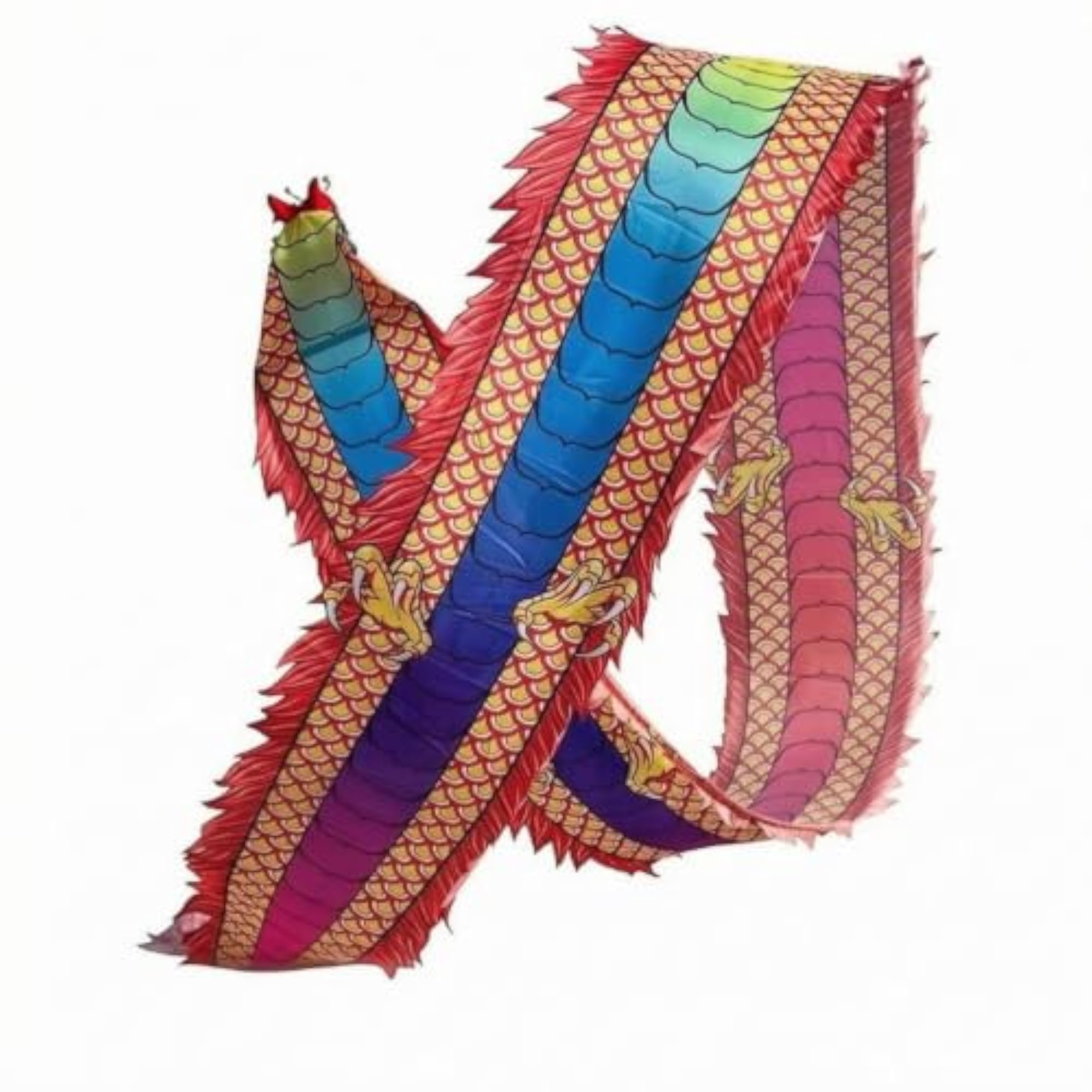 Lightweight Dragon Puppet Printed Scale Pattern