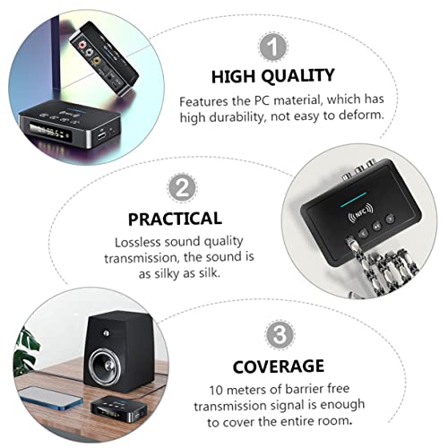 SOIMISS Adaptador Transmisor De Audio Entrada Óptica Aux para Equipo HiFi Inalámbrico Transmisor De Audio - imagen 2