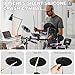 VANPHY Electric Drum Set Electronic Drum Set for Beginner Electric Drums with Quiet Mesh Pads 20 Drum Set 350 Sounds 2 Pedals Bluetooth Sticks Drum Stool Headphone 6.35mm Audio Cable（Purple）