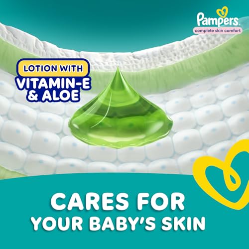 Image of Pampers Complete Skin Comfort Pants, (S) 86 Count, Anti-rash blanket, Lotion with Vitamin E & Aloe Vera, Small size baby diapers, 4-8 kg
