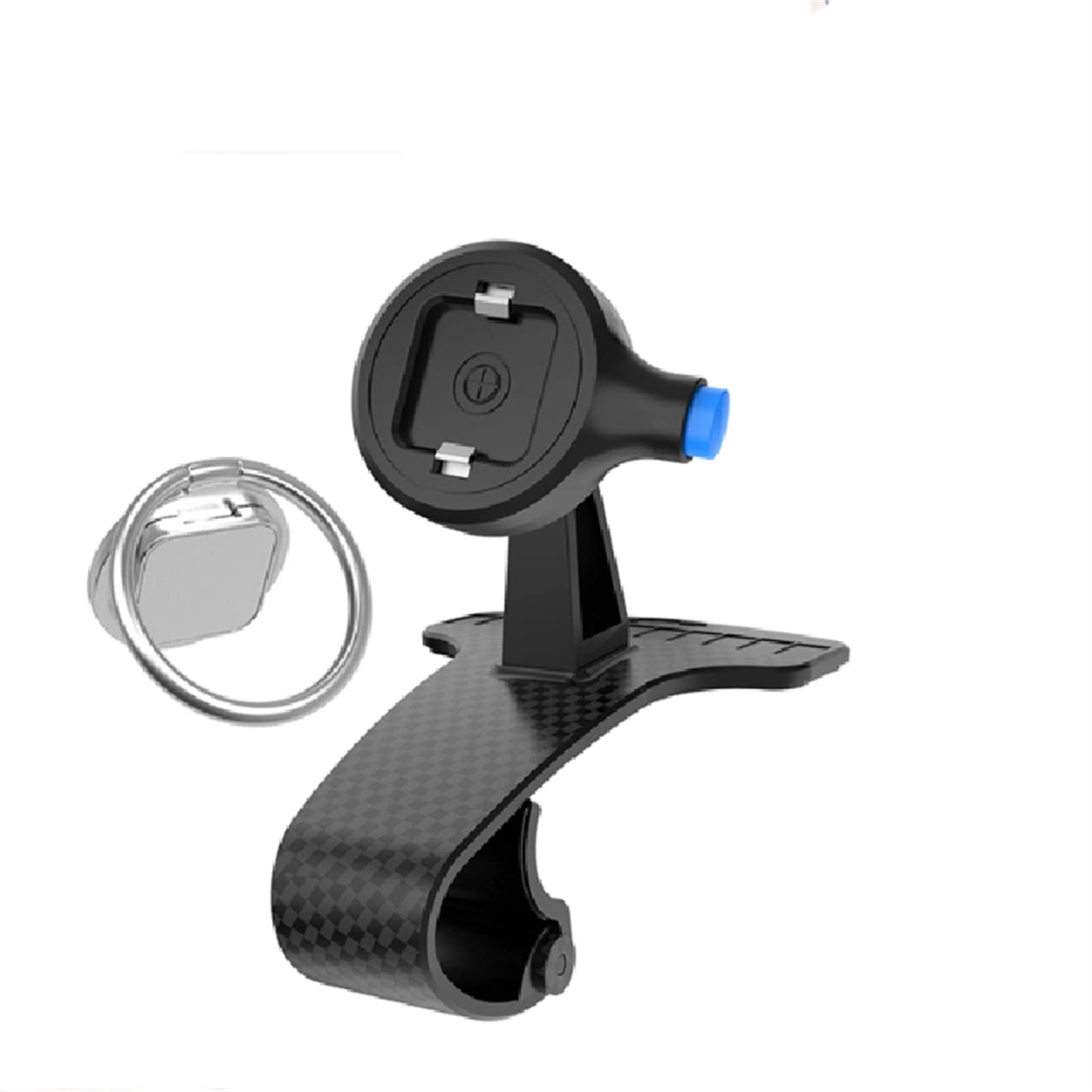 HYUWANGYU Universal Dashboard Car Phone Holder 360 Degree GPS Navigation Mount Color Black Black