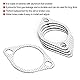 Akozon 3 Inch Exhaust Gasket, Focus Mk2 Auspuffdichtung,5 Stück Auspuffrohrdichtung,3 Zoll Auspuffdichtung Auspuffrohr Dichtung Auspuffkrümmer Auspuffdichtung Keramik Auspuffrohr Metalldichtung