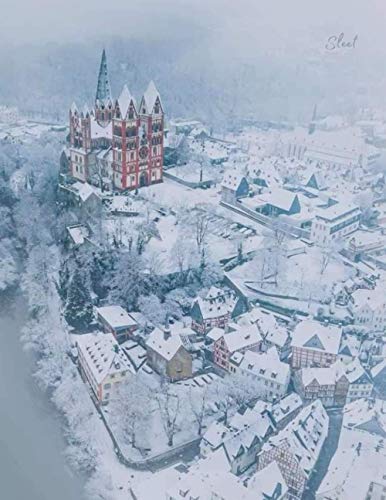 Sleet Notebook: Frozen Castle Journal 120 Blank Pages 8.5 x 11 Dimension, Yellow