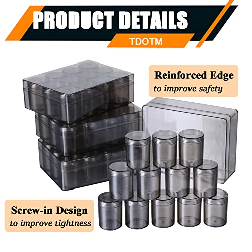 Image of Bead Organizer 12 Grids X 4 Pack Storage Containers and Storage, Round Storage Containers for Organizing, Lego Jewelry Nail Seed Stud Perler Small Parts Storage Organizers Container with Lids