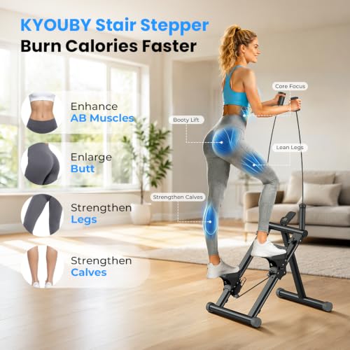 Image of OWLSKY Stair Stepper for Home,Vertical Climber Exercise Machine with Stable Triangular Frame, Smooth & Quiet Motion, Full Body Workout Equipment