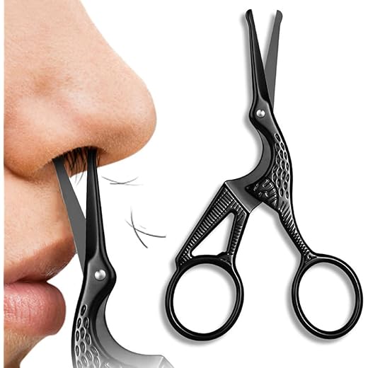 BowieMall Nose Hair Trimmer - Crane Design - Black