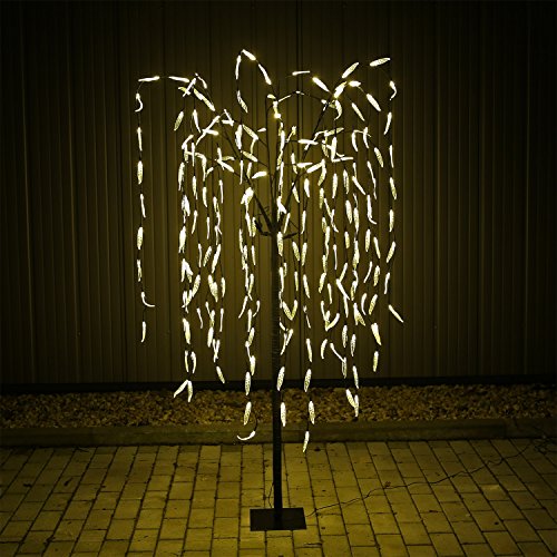 Preisvergleich Produktbild CLGarden LED Weidenbaum LEDWB240 Weide Trauerweide Hängeweide beleuchtet Lichterbaum