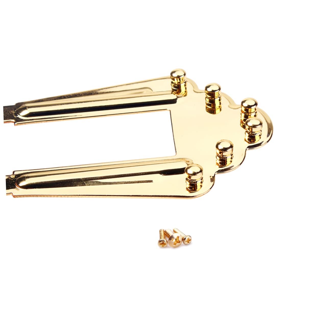 Hemoton Gold Plated Saddle Bridge for Guitar Ga413 Tailpiece Acoustic Guitar Bridge Tailpiece