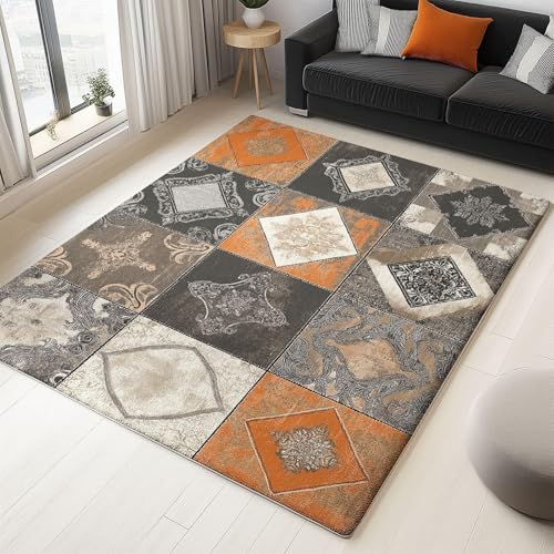 Tapete Boho Rectangular 118.9x88.3 cm Microfibra