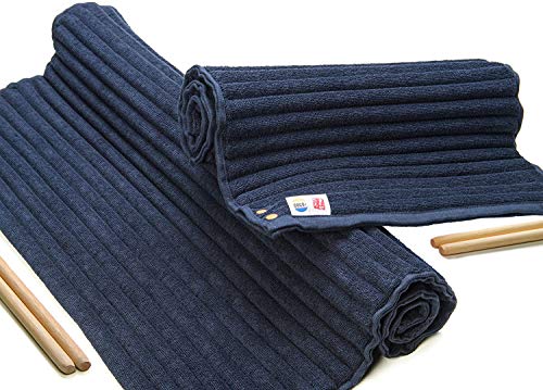 【コリ吉ロール 幅34cm、60cmのお得な 2個セット】 首をストレッチしながら寝られる枕 「高さ」「硬さ」「形状」調整 自由自在 洗濯可能 首 肩 ストレッチ 首こり 肩こり 首枕 腰 背中 S字ライン 発明品 ロール枕 今治 今治製 タオル枕 日本製