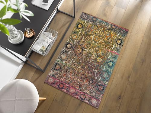 Wash+Dry Mirage Doormat, 70 x 120 cm, Indoor and Outdoor Use, Washable, Rimless, Colourful, Multicoloured, 70 x 120 cm (Rectangular) - Image 2