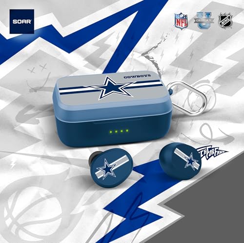 Image of SOAR NFL Wireless Sport Earbuds: Comfortable Fit & Convenient Charging