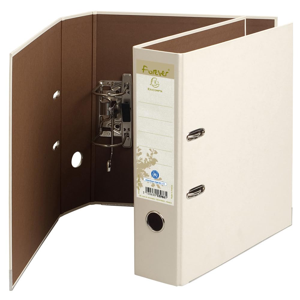 Exacompta 10 Ordner Prem'Touch Forever elfenbein Rücken 80 mm A4 Maxi
