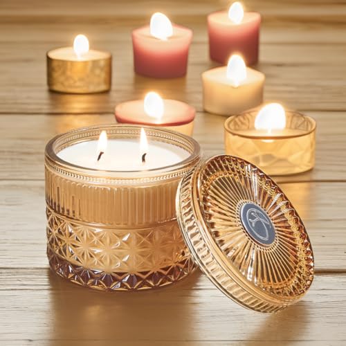 Chloefu-LAN-Sandalwood-Candle-Patchouli-Candles-for-Home-Scented-Decorative-Candles-for-Home-Fragrance-Gift-for-Women-Men-Candles-for-Blessing-Prayers-Highly-Scented-Long-Lasting-14-oz Chloefu LAN Sandalwood Candle Patchouli Candles for Home Scented Decorative Candles for Home Fragrance Gift for Women Men Candles for Blessing Prayers Highly Scented Long Lasting 14 oz