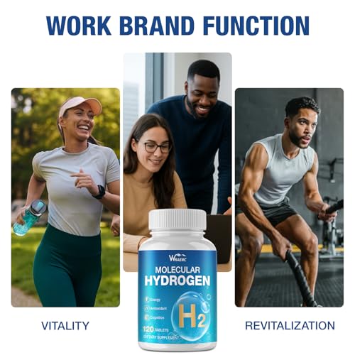 Image of Hydrogen Water Tablets with Magnesium -12 PPM Hydrogen Tablets for Drinking Water Molecular Hydrogen Water H2 Tabs Supplement for Cognitive Cellular Health