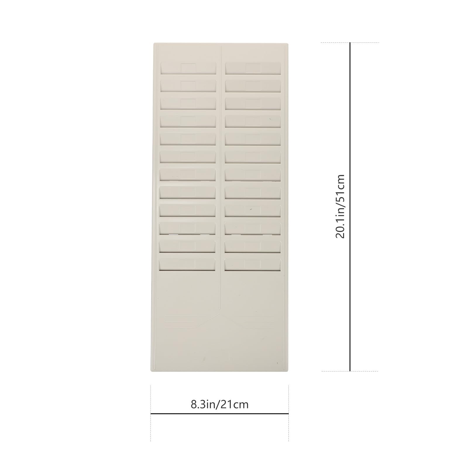 Porte-cartes de Présence en Plastique Beige Résistant et Réutilisable pour Tableau des Cartes de Pointage, Support Suspendu pour Bureau et École