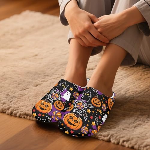 Indoor Slippers for Women Fluffy Warm Womens Men House Shoes for Bedroom Home2