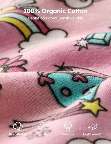 Yoofoss Baby Boy and Girl Romper 0-12 Months 100% Organic Cotton3