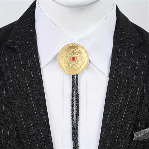 Image of Jeilwiy Bolo Tie for Men, Western Bolero Tie Cowboy Ties Native American Cowgirl Bolo Tie Accessories for Men Women