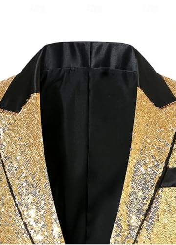 Chaqueta de lentejuelas para niños color dorado miniatura 7
