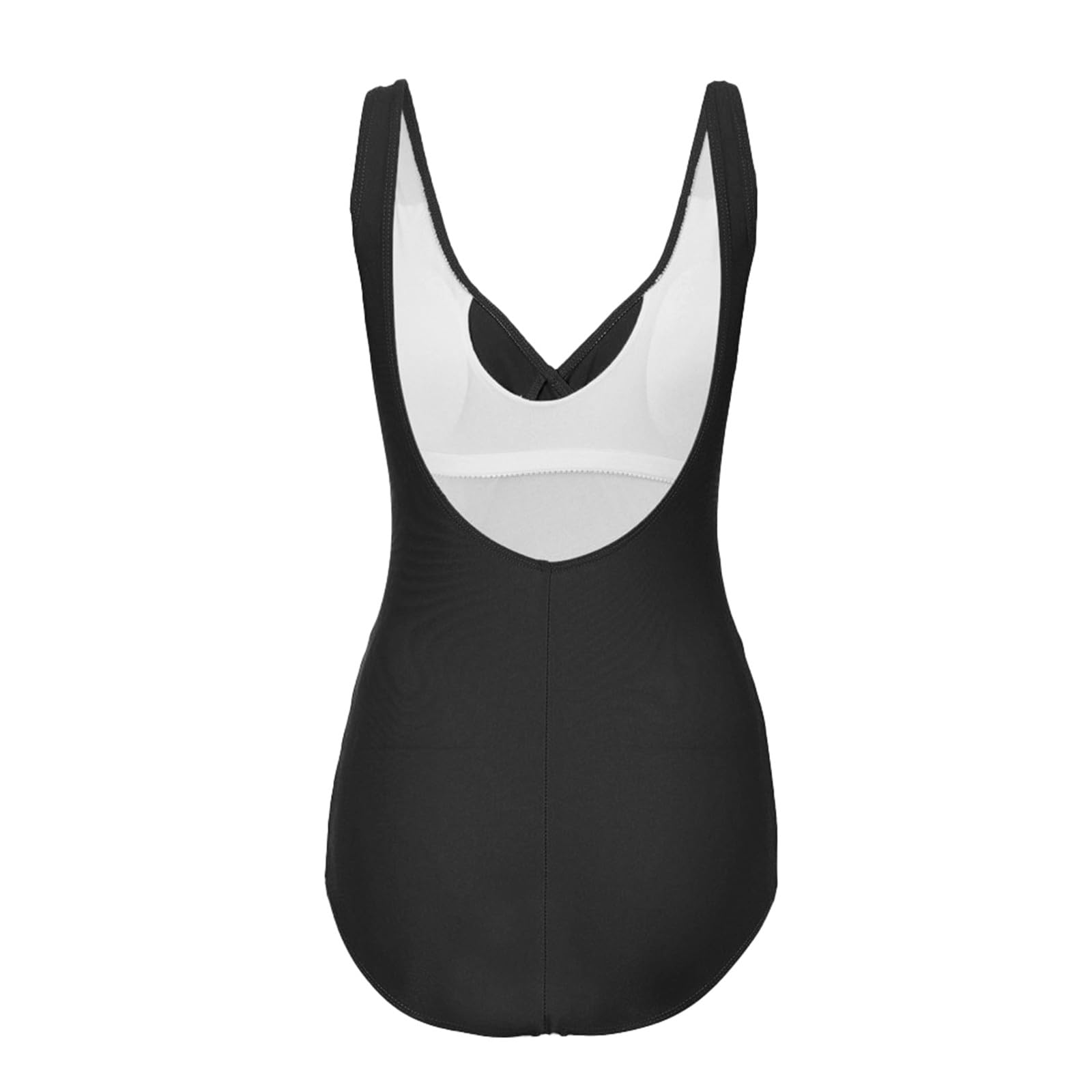 Costume da bagno intero da donna Atletico Plus Size Monokini Basic Controllo della pancia Quick Dry Costume da bagno estivo Femminile Vintage Vacanza Beachwear