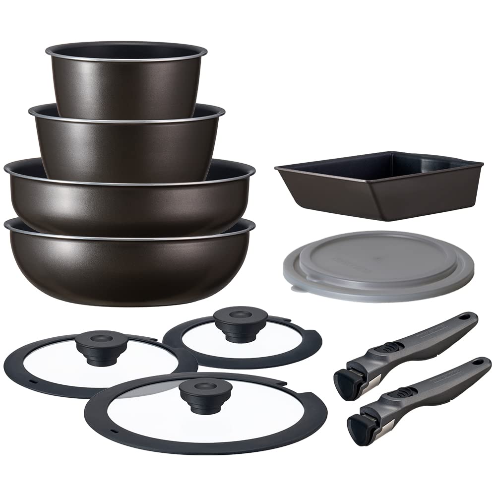 TERA COAT 12ピースセット　新品未使用 Amazon.co.jp: アイリスオーヤマ 取っ手の取れるフライパン 12点