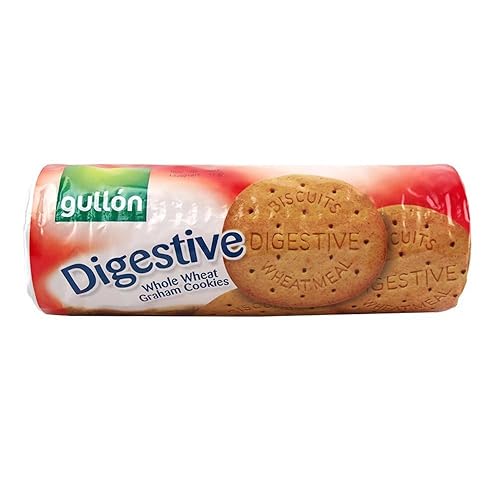 Gullon Digestive Biscuits - Galletas Graham de trigo integral (sin colesterol) 14.1 onzas