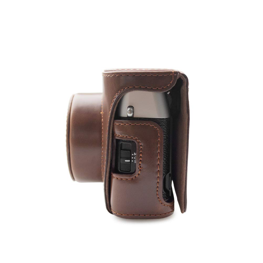 Custodia In Pelle PU Con Fondo Apribile Per Fujifilm X100, X100T E X100S, Protezione Totale E Accesso A Batteria E SD