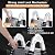 14.5FT Telescoping Ladder,330lbs Aluminum Extension Folding Ladder,Portable Collapsible Ladder with Non-Slip Feet & Stabilizers,Multi-Purpose Retractable Lader for RV or Outdoor Work