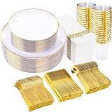 Gold White Dinnerware Set Only $31.3