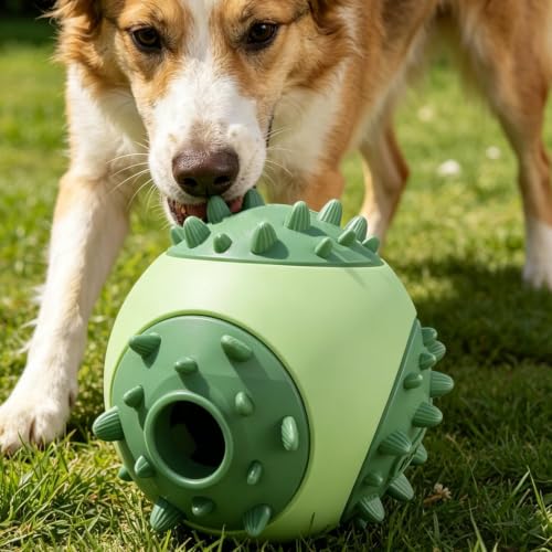 Leckerli- Ball, interaktives Hundespielzeug, Puzzle- Spielzeug für Welpentraining, bissfestes Material mit Snack- Dosierungsdesign, Freigabefunktion-7
