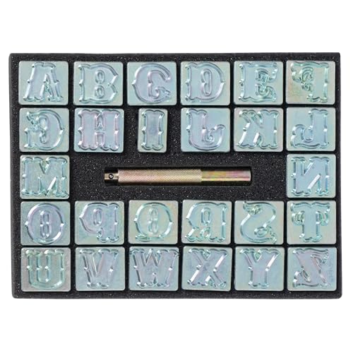 Tampons en cuir alphabet majuscule pour personnaliser vos accessoires en atelier