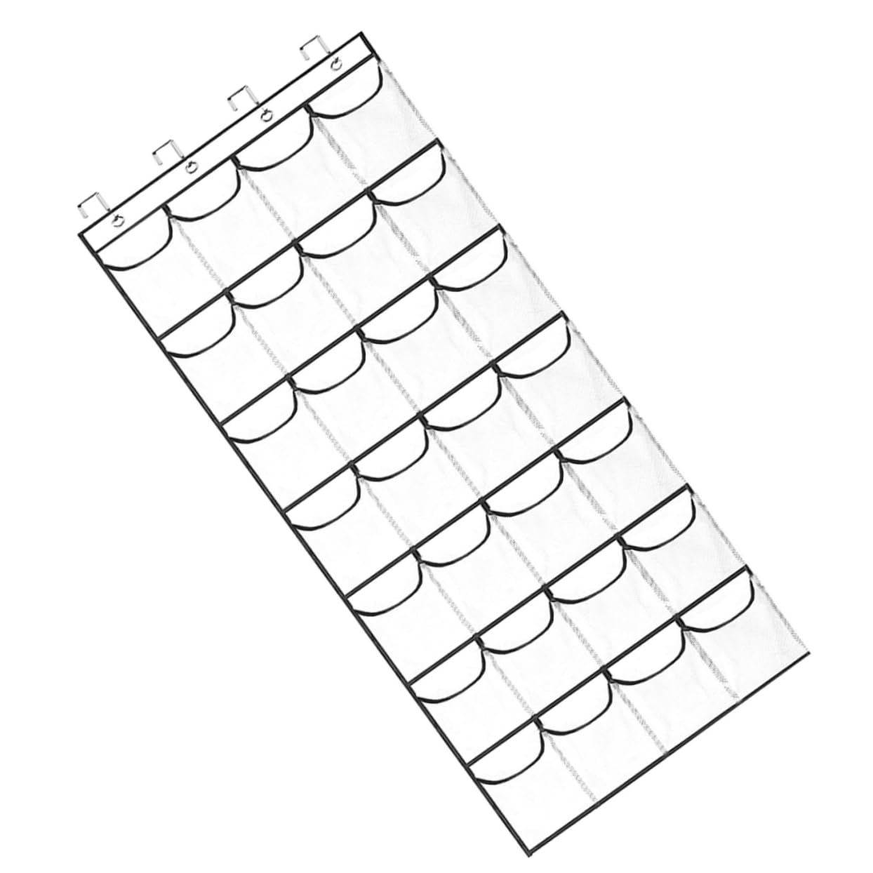 HOMOCONO 1set Over Door Hanging Organizer Storage Bag for Shoes Accessories and Essentials Non-Woven and Mesh Easy Install Wall Hanging for Use