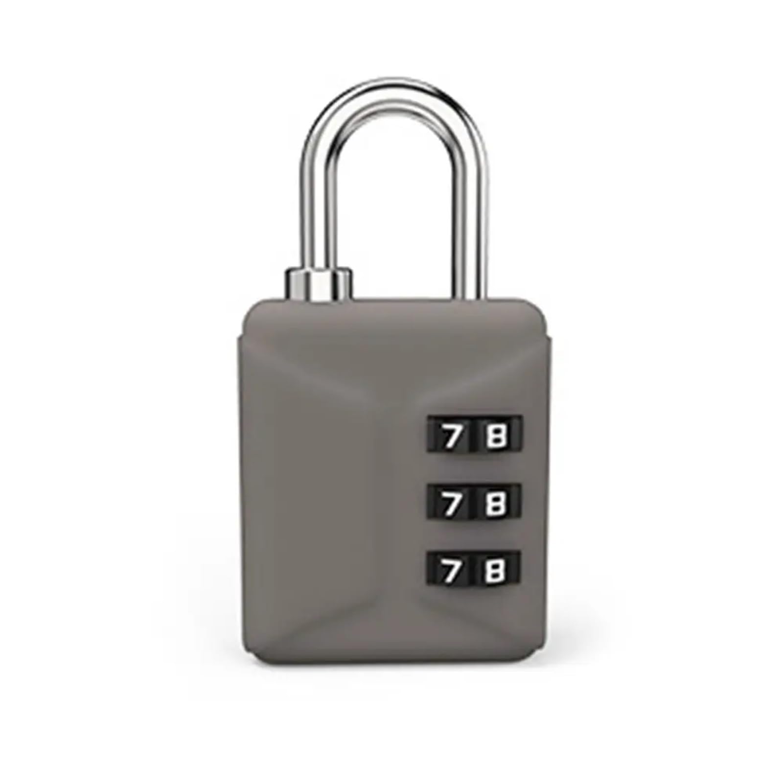 Rrypbovg Grey Lock Luggage Backpack Zipper Lock Mini Password Padlock Trolley Case Password Lock(Grey)