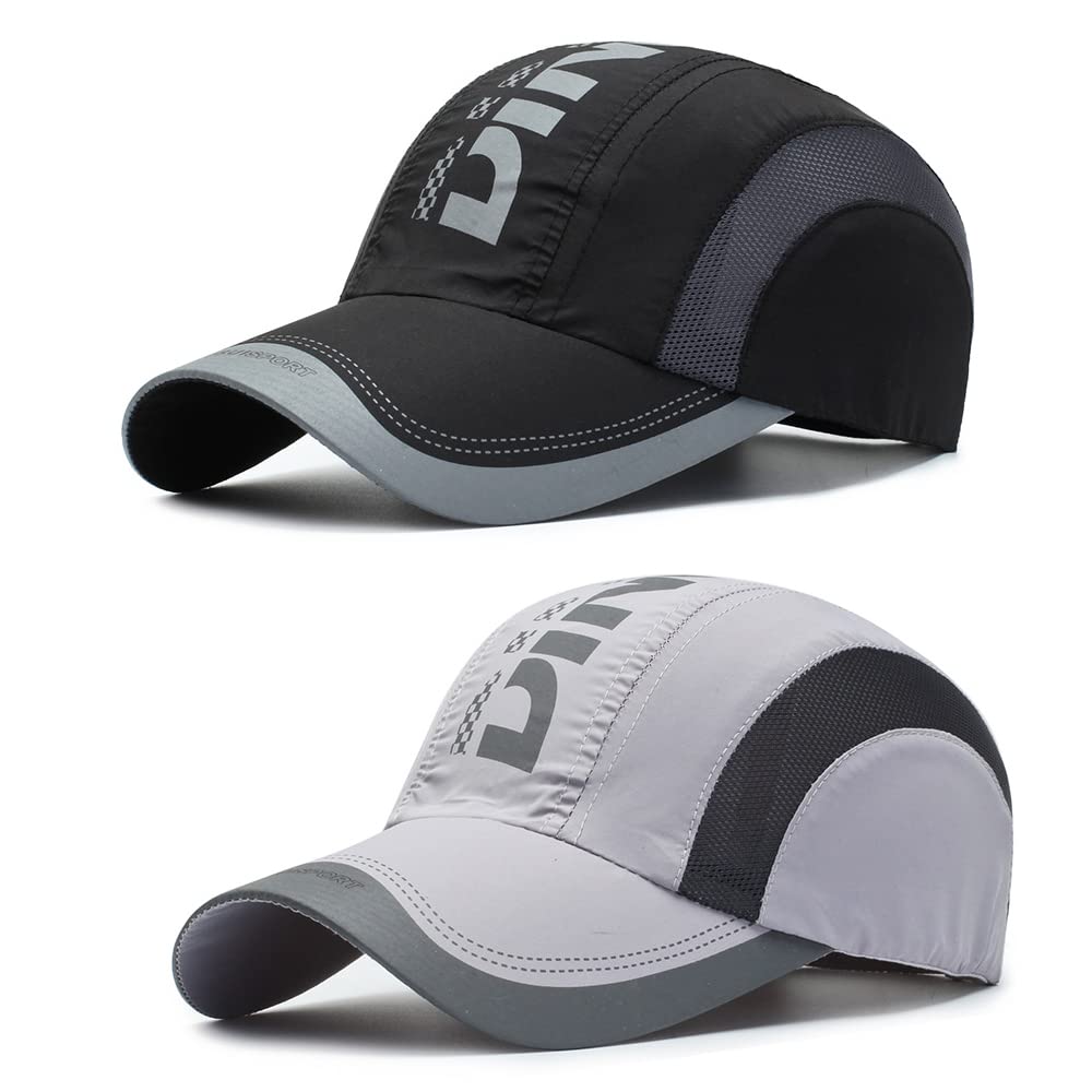 Colrid 2 Stücke Baseball Cap Herren Damen, Outdoor Baseballkappe, Verstellbar Mütze, Unisex Baseballkappe, Schirmmütze für Herren und Damen, Verstellbare, Zum Damen, Herren, Draussen