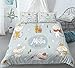 REALIN Christmas Mouse Print Bedding Mouse Receiving Gifts Print Duvet Cover Set Girl Boy Kids Bed Sets 2/3/4PCS Quilt Covers/Sheets/Pillow Shams,Twin/Full/Queen/King (B,Full-200x229cm-3PCS)