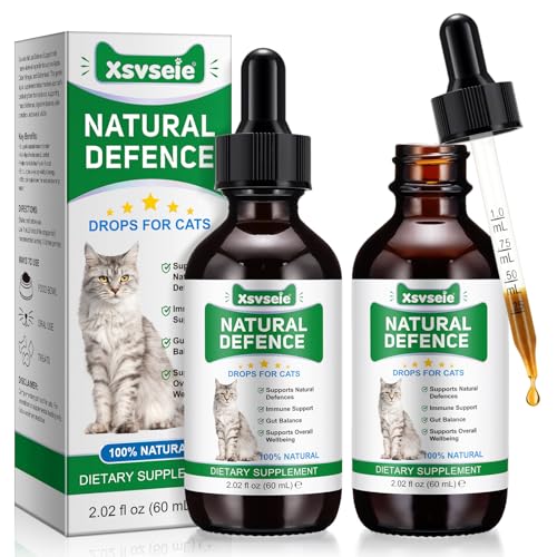 Natürliche Antibiotika für Katzen, Antibiotika Katzes, FöRderung Der Verdauung, Gegen BlasenentzüNdung Katze, Katzes Allergie Relief, Juckreiz Linderung für Katzen, Katze Antibiotika für UTI (2 Pack)