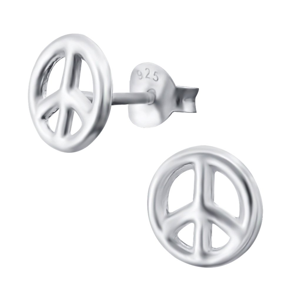 Orecchino Ear Cuff Bungsa - Simbolo Della Pace In Argento Sterling 925 Per Donna