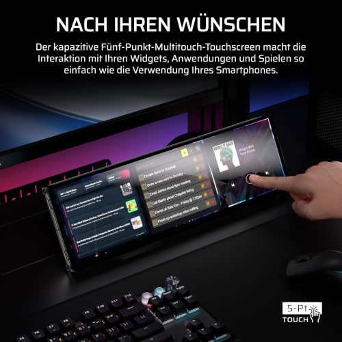 CORSAIR XENEON EDGE 14,5-Zoll-2K-LCD-Touchscreen HDMI und USB-C – Rauchgrau – Ansicht 3
