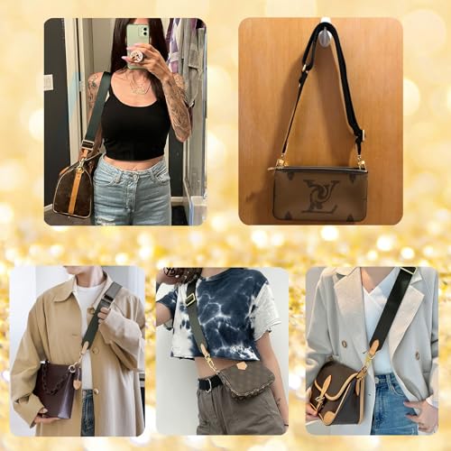 Image of Multi Pouchette Accessories Adjustable Strap, Crossbody Shoulder Purse Strap Replacement, Wide Luxury Bag Strap