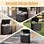 ATMELT Outdoor Storage Box,38 Gallon Resin Deck Box,Waterproof & UV Resistant Lockable Package Delivery Bin,Toy Cabinet for Indoor & Outdoor