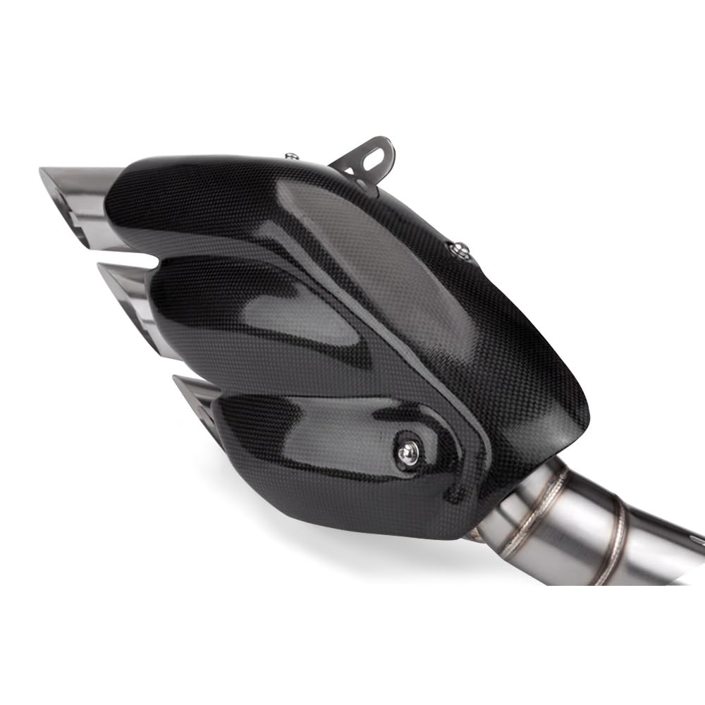 motocyklowy wydech Do Cbr500r R3 Z900 MT09 S1000RR F3 | Uniwersalna rura wydechowa motocykla wymienny tłumik z trzema otworami