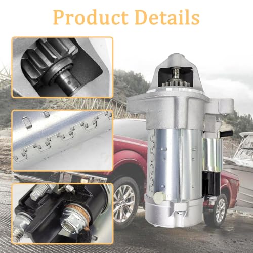 Nuevo motor de arranque compatible con Ford F-150 V8 5.0L 2018 2019 2020, reemplaza JL3Z-11002-A 438000-3950 JL3T-11000-AB 34031 miniatura 6