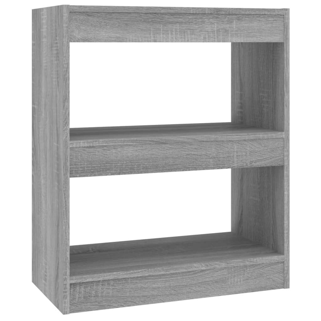 Scaffale decorativo per soggiorno, libreria, ufficio, libreria, divisorio, grigio, 60 x 30 x 72 cm, per libri, soggiorno, studio, ufficio