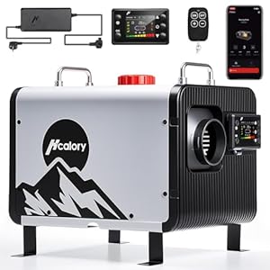 12V/24V Diesel Luftheizung, 8kW Diesel Standheizung 0,12–0,45 L/h, mit APP & 220-240V Adapter,28% höhere Verbrennungseffizienz,10-St... Automatischer Start/Stop für Auto, LKW,2025