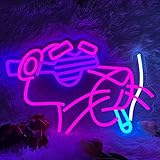 Panther Pink Neon Sign,Cool Anime Led Neon Signs for Wall Decor,Bright Game Room Man Cave Decor, Custom Neon Night USB Powered for Bedroom Wedding Birthday Christmas Party Gift(15.8 * 10.2in)