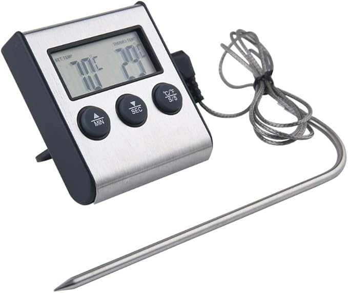Review Cornesty Meat Thermometer Digital Barbecue Food Cooking Thermometer Probe Steak BBQ Temperature Gauge Kitchen Cooking Tools Timer Temperature Manually Set Review Cornesty Meat Thermometer Digital Barbecue Food Cooking Thermometer Probe Steak BBQ Temperature Gauge Kitchen Cooking Tools Timer Temperature Manually Set